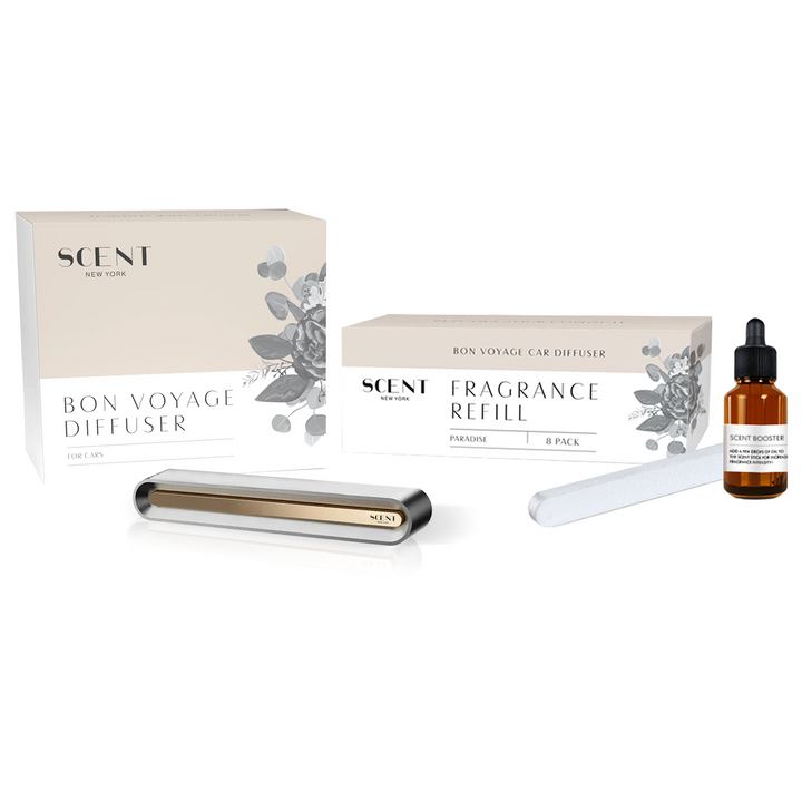 Bon Voyage Car Diffuser + Refills Bundle
